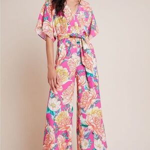 Farm Rio x Anthropologie Eulalie Wide-Leg Jumpsuit